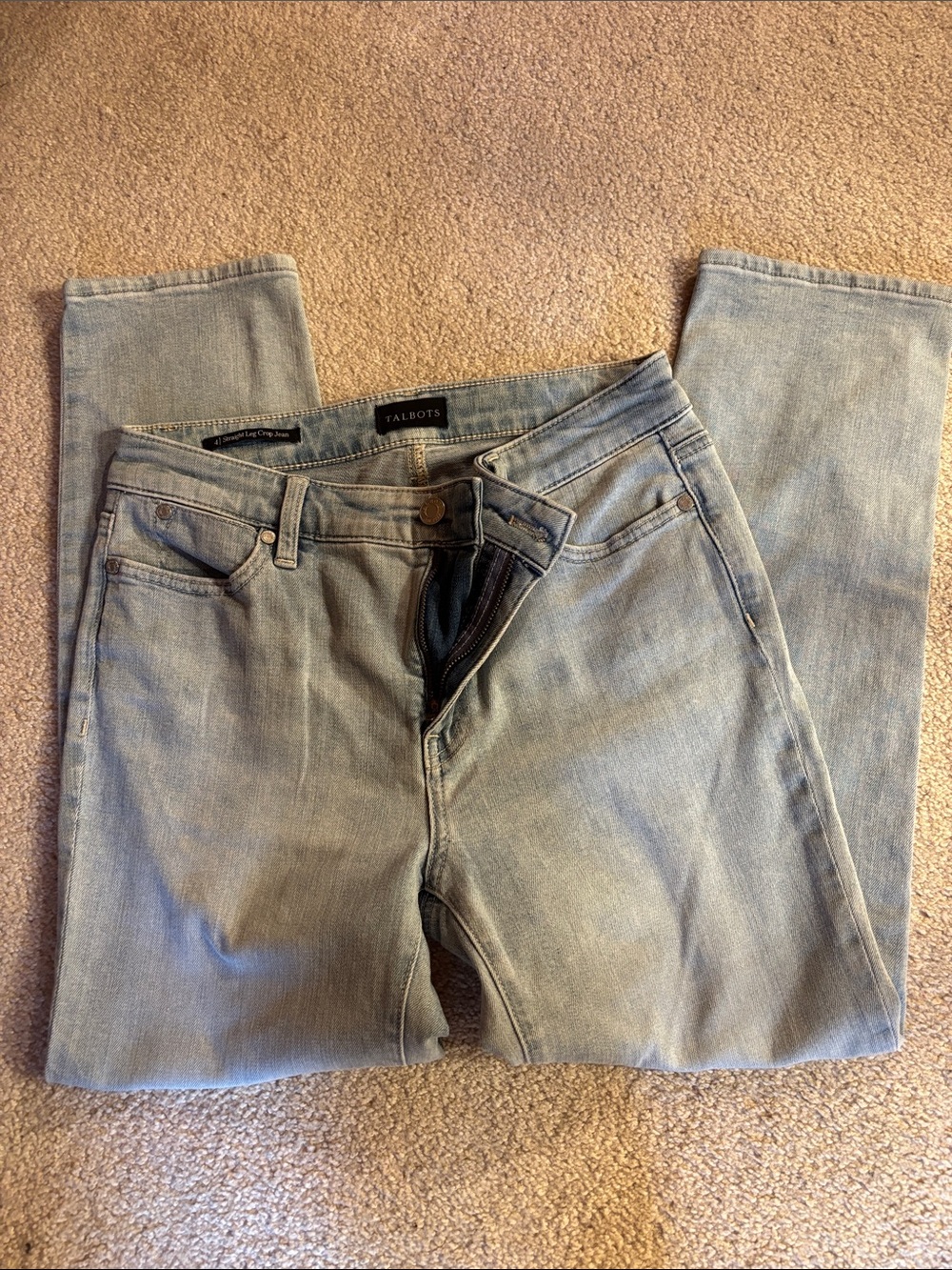 Talbots Pale Blue Straight Jeans